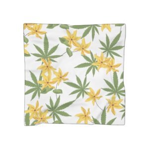 Canna White Poly Scarf