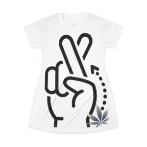 Unity Print T-Shirt Dress (white)
