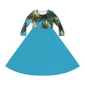 Women's Long Sleeve Dance Dress (AOP)