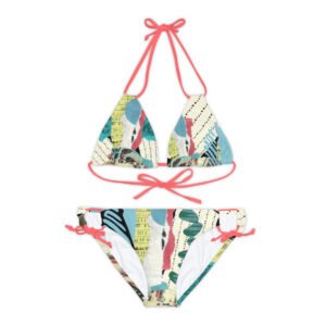 Strappy Patch Bikini Set